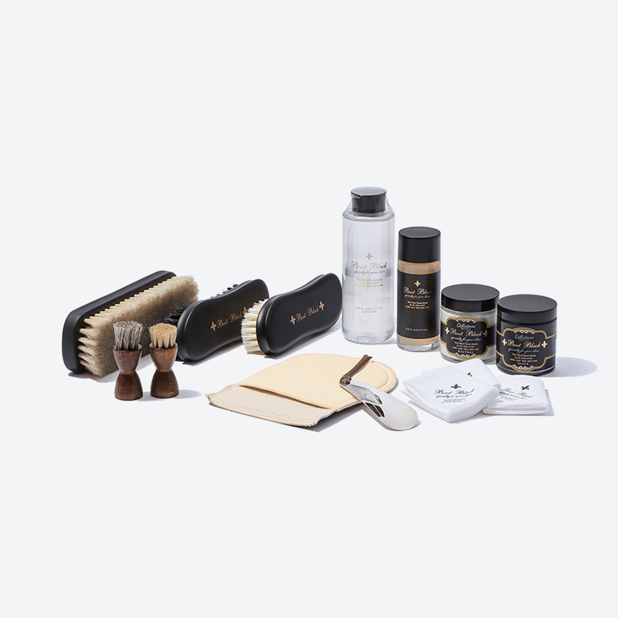 ＜Boot Black ＞木箱　日本製　シューケアセット一式