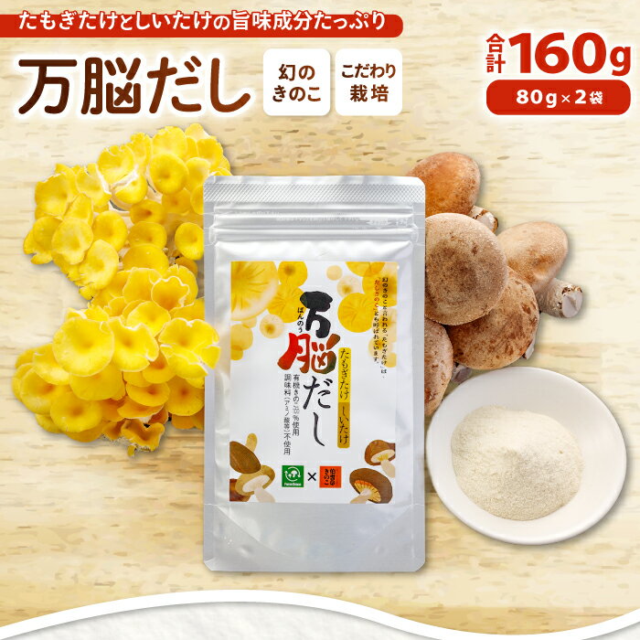 【ふるさと納税】HO08：たもぎ茸の万脳だし 2袋