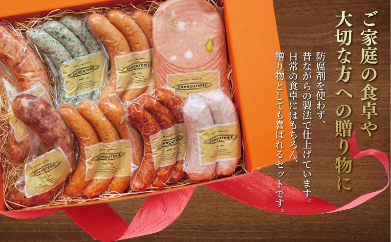 ソーセージ 8種 セット シャルキュトゥリ・コイデ ウィンナー ウインナー ポークウインナー サラミ ソフトサラミ フランクフルト 食べ比べ 詰め合わせ ギフト 贈答 加工品 加工食品 つまみ おつま