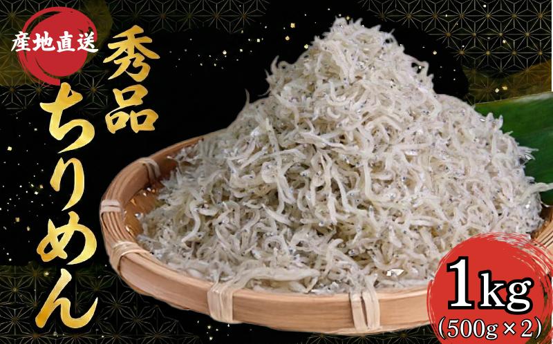 【秀品】ちりめん 1kg 冷蔵 国産 徳島県産 新鮮 鮮度 しらす 魚 魚介類 小魚
