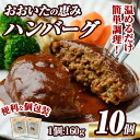 【ふるさと納税】 おおいたの恵みハンバーグ(計1.6kg・160g×10個)牛肉 豚肉 肉 デミグラスソース おかず 小分け 個包装 温めるだけ 【ng002】【全国農業協同組合連合会 大分県本部】