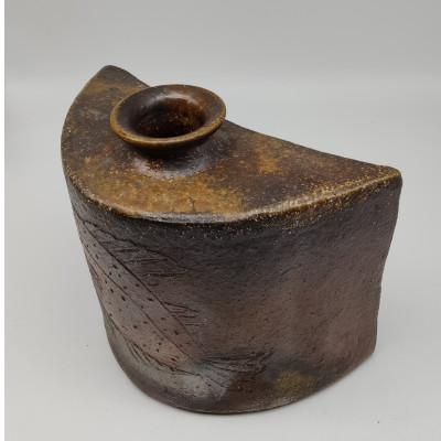 ふるさと納税 備前市 備前焼扁壺(登り窯)桐箱入り |  | 02