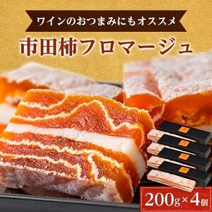 【ワインのおつまみにもオススメ】市田柿フロマージュ　200g×4個【配送不可地域：離島】【1033717】