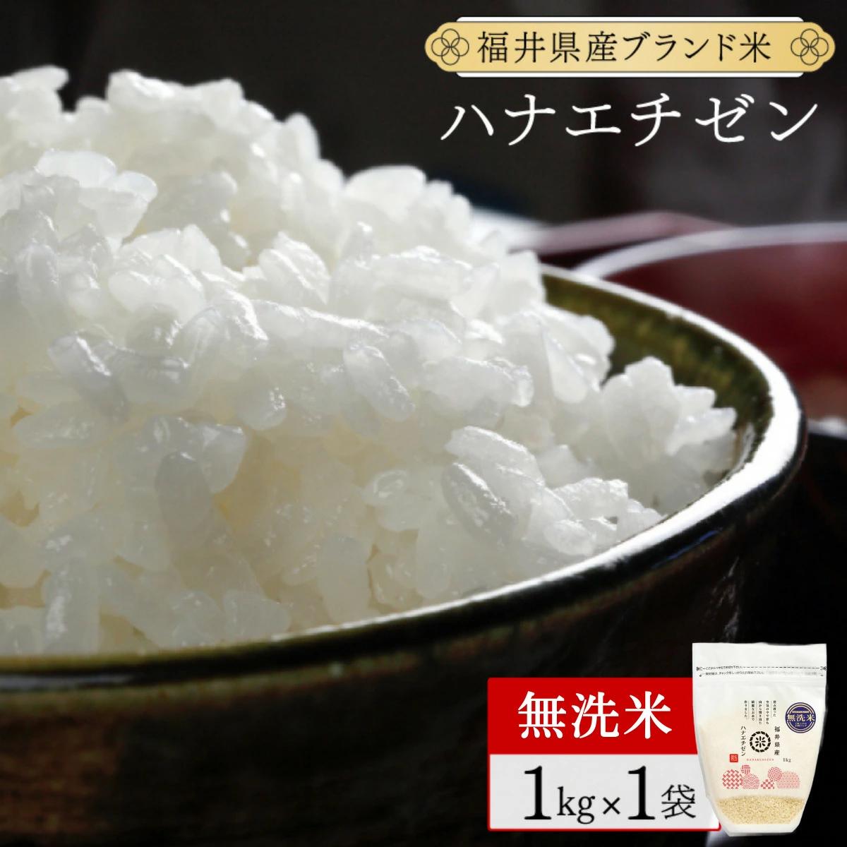 【定期便3回】福井県産 ハナエチゼン 無洗米 1kg ＜令和7年産 数量限定 ＞【米 コメ お米 精米 白米 無洗米 玄米 ご飯 飯 華越前 ブランド米 国産】[095-t3-a016]【敦賀市ふるさと納税】