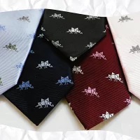 CESKYMOFF チェスキーモフ ネクタイ 高品質 シルク 100% ステゴサウルス 父の日 小紋柄 全5色 須崎市 高知県