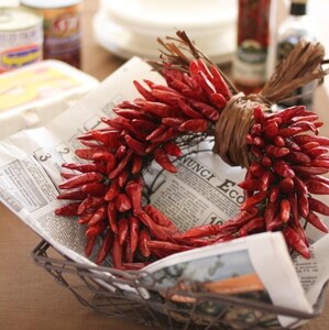 プリザーブドフラワー とうがらしリース