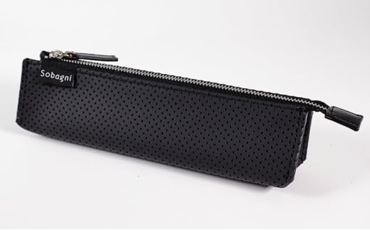 Sobagni　パンチングペンケース（ブラック） [№5786-8557]4279