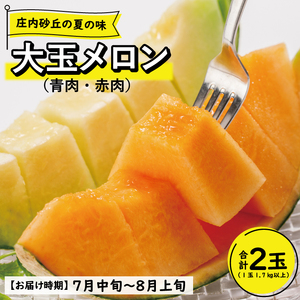 SE0237　【3回定期便】酒田の季節のフルーツ頒布会 Ｃコース2024 (大玉メロン、刈屋梨、庄内柿)