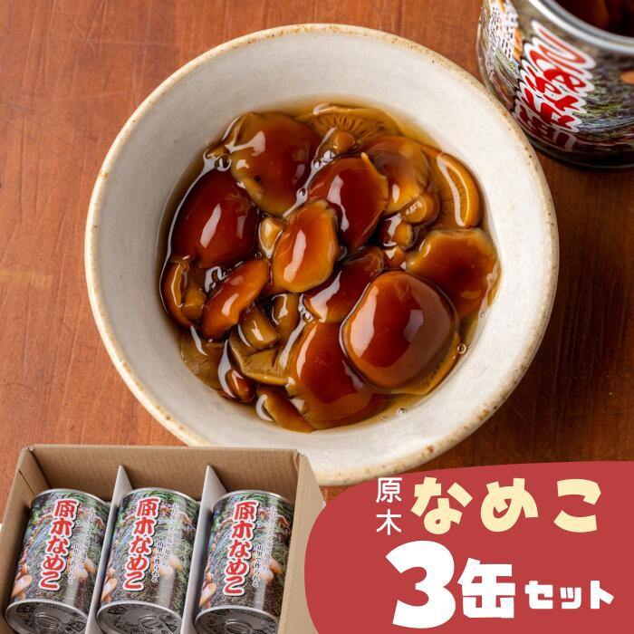 【ふるさと納税】【原木】西和賀なめこ3缶セット