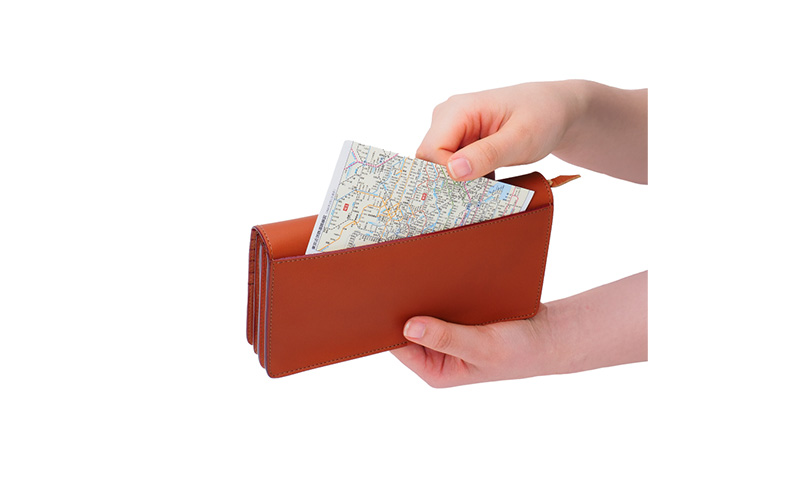 長財布 ワイド キャメル ＜名入れ無＞