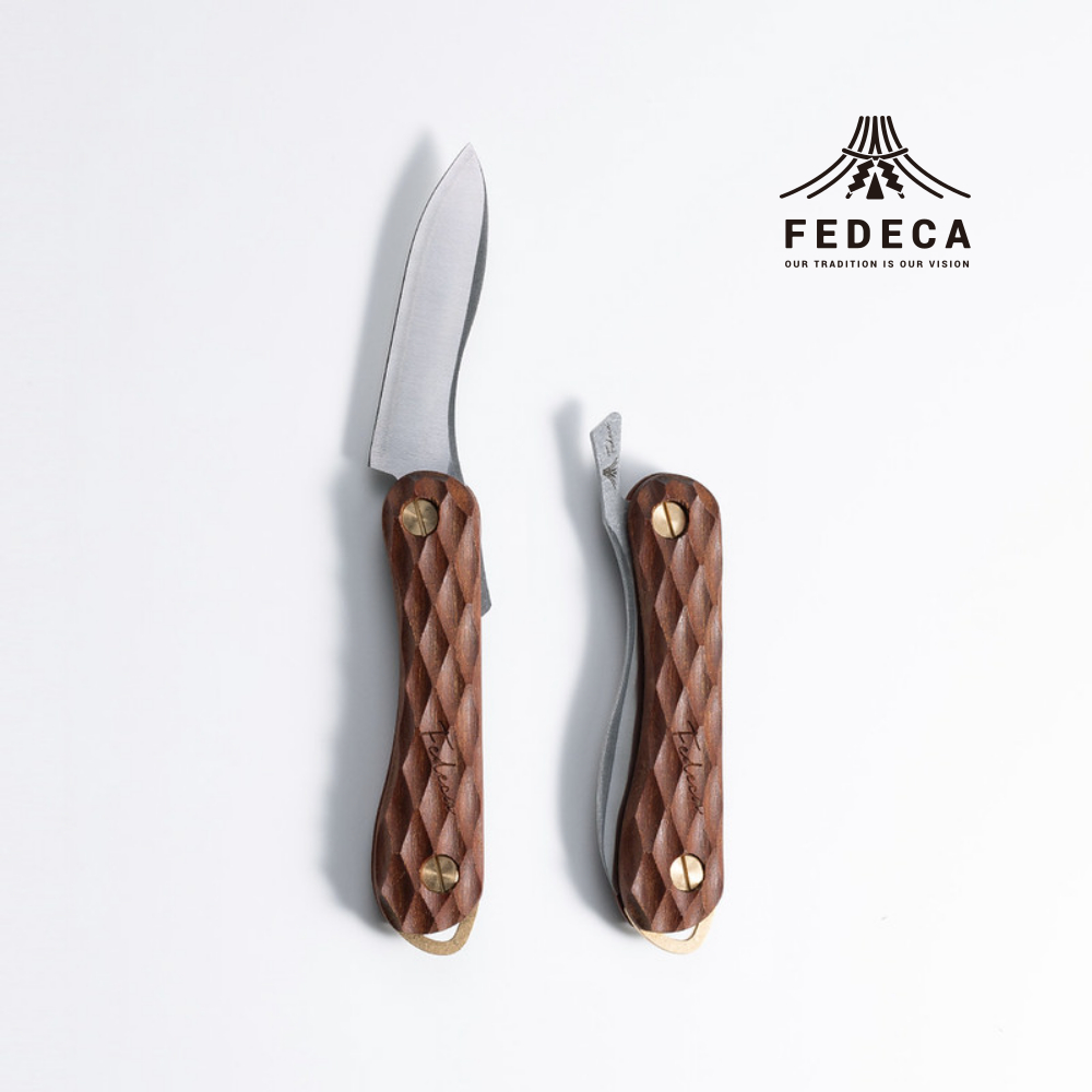 【FEDECA】 折畳式料理ナイフ Solo 名栗イペ　000865