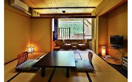 ホテル 宿泊券 サンリバー大歩危 ペア宿泊券 露天風呂付客室 1泊2食付 徳島県 三好市