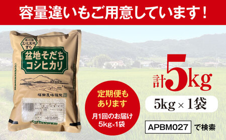 【全2回定期便】 米 盆地そだちこしひかり 2kg[APBM024]米