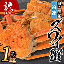 【ふるさと納税】★訳あり★ 鼠ヶ関産 冷凍 ボイルズワイガニ（約1kg） K-752 | 楽天ふるさと 納税 山形県 鶴岡市 食品 支援品 支援 特産品 魚介類 返礼品 お礼の品 ズワイ蟹 ボイル かに 海の幸