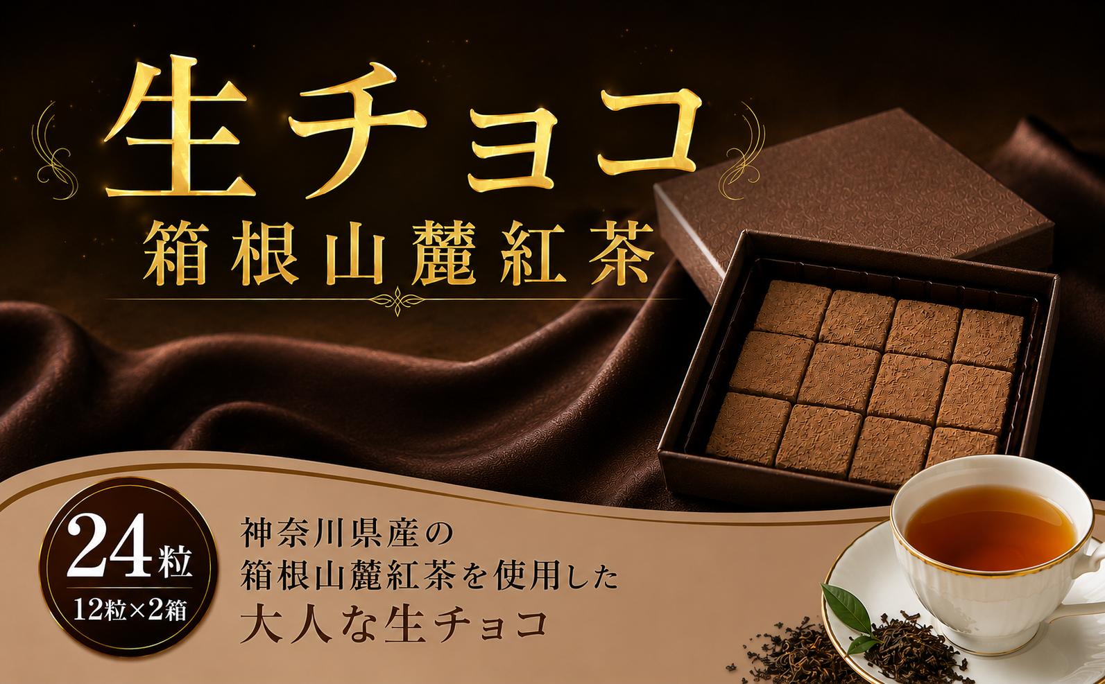 
                  生チョコ 箱根山麓紅茶 12粒入り×2箱 計24粒 チョコ チョコレート 生チョコ ちょこ ちょこれーと CHOCOLATE お菓子 おやつ デザート スイーツ ミルク 洋菓子 バレンタイン プレゼント ギフト 贈答 贈答用 人気 おすすめ 北海道 生クリーム 神奈川県 平塚市 ドミネジョワ
                