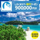 【ふるさと納税】【石垣市】しろくまツアーで利用可能なWEB旅行クーポン(90万円分） | 旅行 チケット 紙券 宿泊 宿泊券 宿 観光 クーポン ホテル 飛行機 交通費 観光施設 体験 トラベルクーポン 沖縄県 石垣市 石垣島 送料無料 人気 WB-15