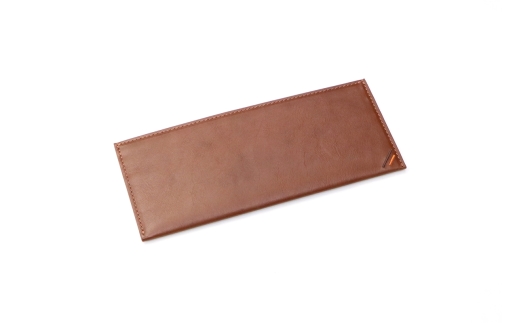 フタもマチもない薄長財布 カフェブラウン 牛革 (栃木レザー)｜長財布 メンズ 革 小銭入れなし ファスナーなし フタなし 薄型 薄い 革財布 本革 レザー 革職人 デュアルライン [1393]
