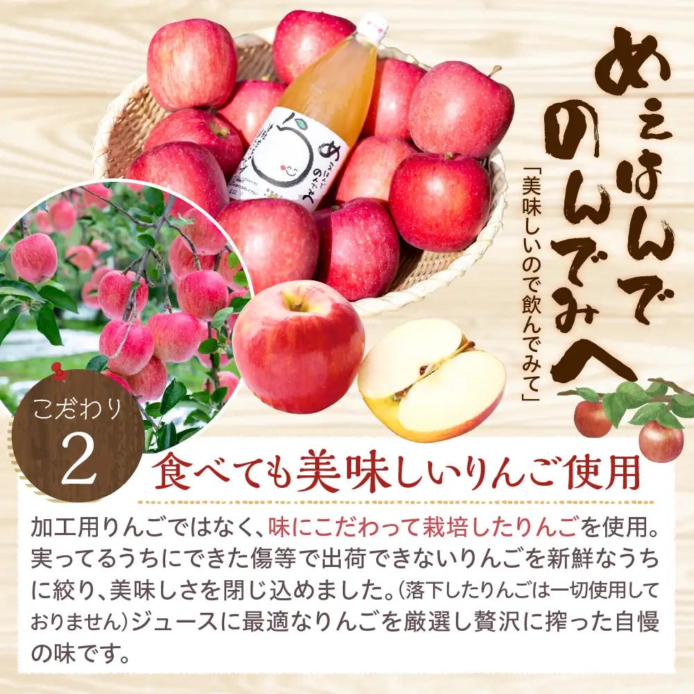 りんごジュース １L×3本【11月より順次発送】100％ストレート果汁 小林りんご農園