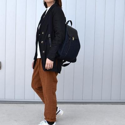 ふるさと納税 豊岡市 豊岡鞄　井原デニム×TOYOOKAKABAN　デニムリュック　ネイビー |  | 03