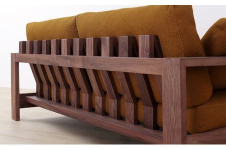 No.823-02 （ウォールナット）AUTHENTICITY SOFA BⅡ LA（ライトアッシュ）