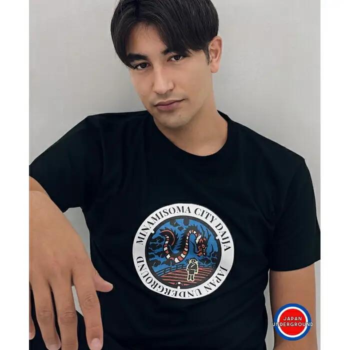 マンホールTシャツ 黒 XLサイズ | Tシャツ 福島県
