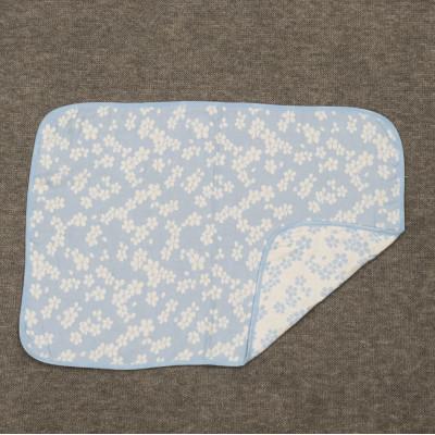 ふるさと納税 泉大津市 ジャカード織　やわらか五重ガーゼひざ掛け　約70×100cm　ブルー色　FNG-007 |  | 02