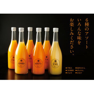 【ふるさと納税】6種みかんジュースセット【E56-50】_ ジュース みかん ミカン 常温 国産 ストレート 温州 晩柑 ポンカン 不知火 清見 6種 フルーツ 果物 くだもの 人気 柑橘 かんきつ 愛媛 旬 産地直送 産直 季節限定 【1490301】