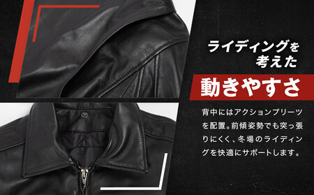 【デグナー】シープレザーフライトジャケット[25WJ-4] Lサイズ｜京都 バイクギア 人気ブランド ジャケット バイク