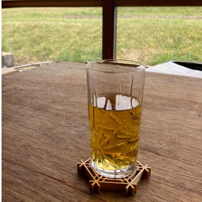 ふるさと納税 恵那市 組子職人が作るコースター(胡麻柄)1枚 |  | 02