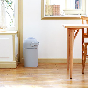 おしりふき 出産祝い ピジョン おしりナップ (50枚入×6個) 12パックセット おむつ用ごみ箱ステール付き (スノーグレー) プレミアム 極上厚手