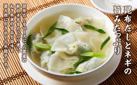 【食感と昆布だしにこだわり】 お酒によく合う軟白ねぎ水餃子48個(12個×4箱)  |餃子　