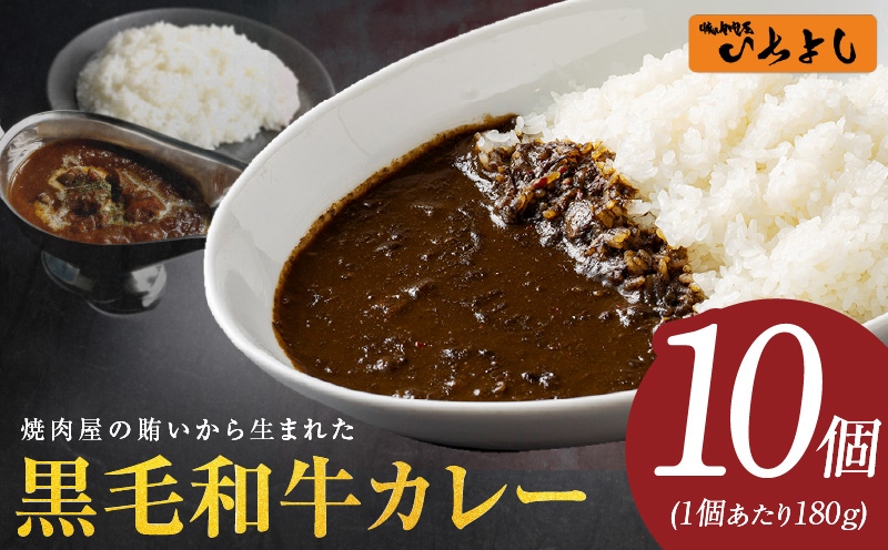 焼肉屋の黒毛和牛カレー 180g×10個【レトルト 惣菜 本格かれー 簡単調理 防災 備蓄 小分け】