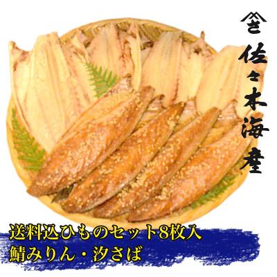ふるさと納税 伊東市 干物セット【さばセットC】さばの塩干し・味醂干し各4枚　伊豆・伊東の干物詰め合わせ