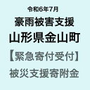 【ふるさと納税】【令和6年7月豪雨被害支援緊急寄附受付】山形県金山町災害応援寄附金（返礼品はありません）