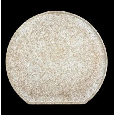 ふるさと納税 高野町 木製 半月トレイ　乱糸 (マット仕上げ) 　純白