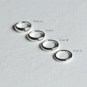 甲丸リング Laugh＆Yoke Oval-L｜5.0mm｜シルバー925｜LY-003