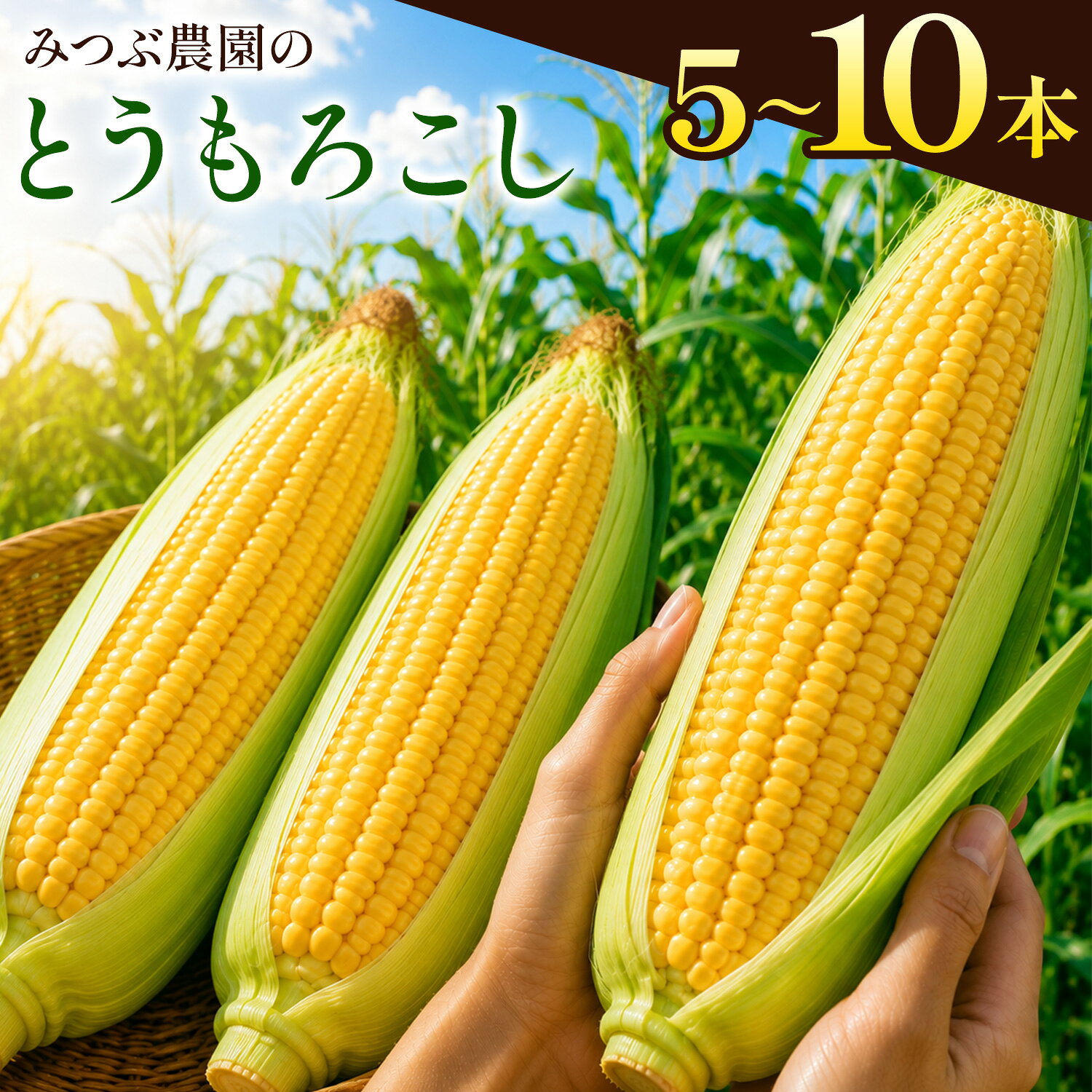 【ふるさと納税】とうもろこし 朝採れ 選べる 5本 10本 みつぶ農園《7月中旬-8月下旬頃出荷予定》長野県 信濃町 お取り寄せ 野菜 トウモロコシ 送料無料