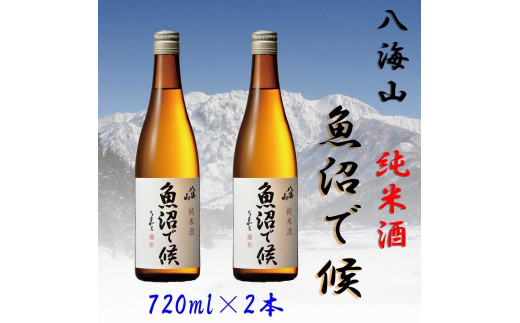 
【魚沼地域限定】純米酒 八海山「魚沼で候」720ml×2(化粧箱付き)
