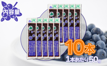北海道 豊浦町 ブルーベリーシャーベット 10本 【 ふるさと納税 人気 おすすめ ランキング 果物 メロン めろん  果物 ブルーベリー 国産ブルーベリー ブルーベリーシャーベット 大容量   おい