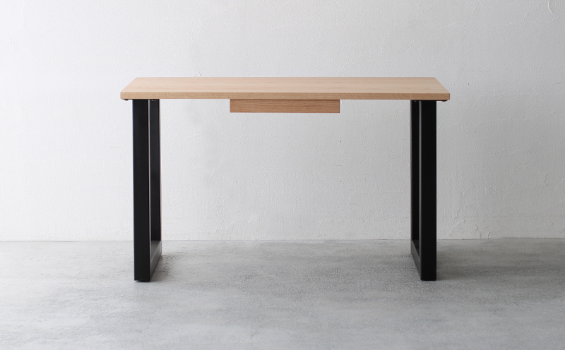 引き出し付き デスク 木製 オーク材 幅 120 奥行 71 高さ 71 秋山木工 秋山木工株式会社 デスク 収納 デスク 引き出し 家具 インテリア シンプル おしゃれ 国産 静岡県 藤枝市