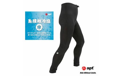 apt' エーピーティー レーサーパンツ ロングタイツ Lサイズ 糸接触冷感 UVカット ロードバイク用タイツ サイクルパンツ メンズ サイクルウェア サイクリングパンツ 自転車 ロードバイク サイクリング 春夏用 夏用 UPF50+ スポーツウェア アウトドア 速乾性 通気性 伸縮性 奈良県 奈良市 奈良 なら