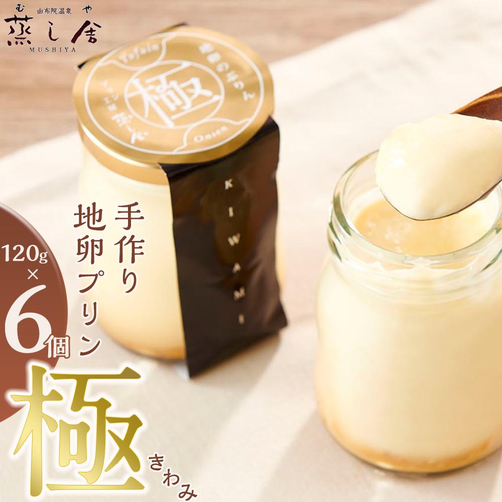 【ふるさと納税】手作り 地卵プリン「極」120g×6個 セット＜由布院温泉 蒸し舎＞ | プリン 手作り 蒸し舎 お菓子 お取り寄せスイーツ グルメ お取り寄せ 取り寄せ おすすめ 人気 送料無料 由布院 湯布院 ゆふいん