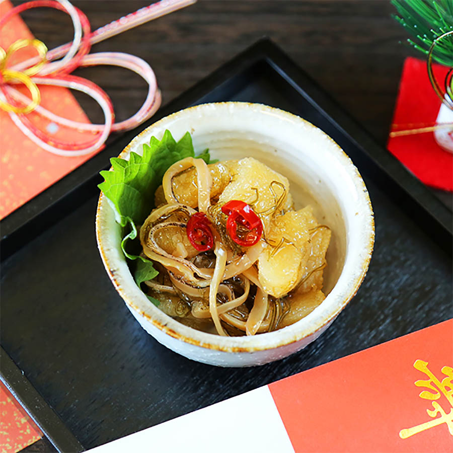 ＜加藤水産＞松前漬け　食べ比べ　4種セット(数の子松前漬け150ｇ/帆立松前漬け150ｇ/蟹松前漬け150ｇ/タコさし松前漬け150ｇ)