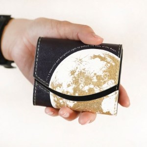 【月ファン必見】月面着陸 Moon Landing 職人がつくるミニ財布 小さいふ。クアトロガッツ【1270469】