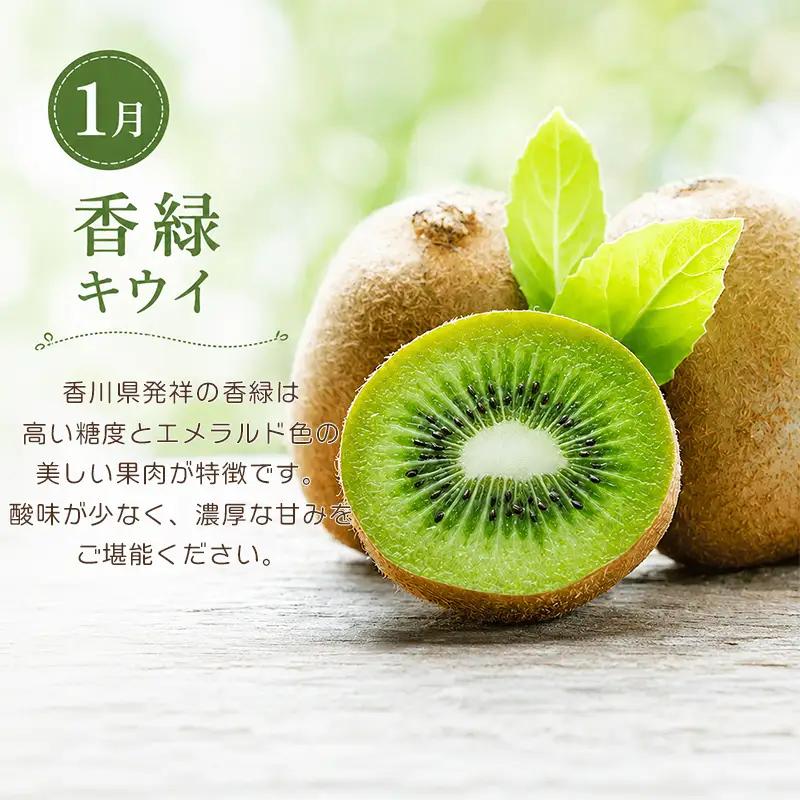 【定期便3回】 苺 いちご みかん キウイ 香緑