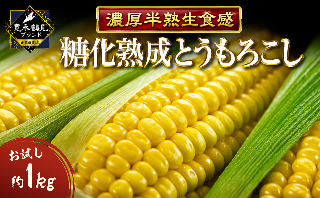 【テレビ出演で話題】ギリギリまで糖化させた超濃厚とうもろこしお試し1kg