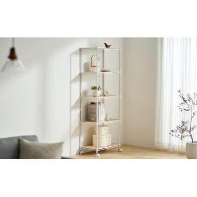 ふるさと納税 大河原町 カラーメタルラック ウッドボード付き CMM-55165B 白 アイリスオーヤマ[53753281] |  | 02