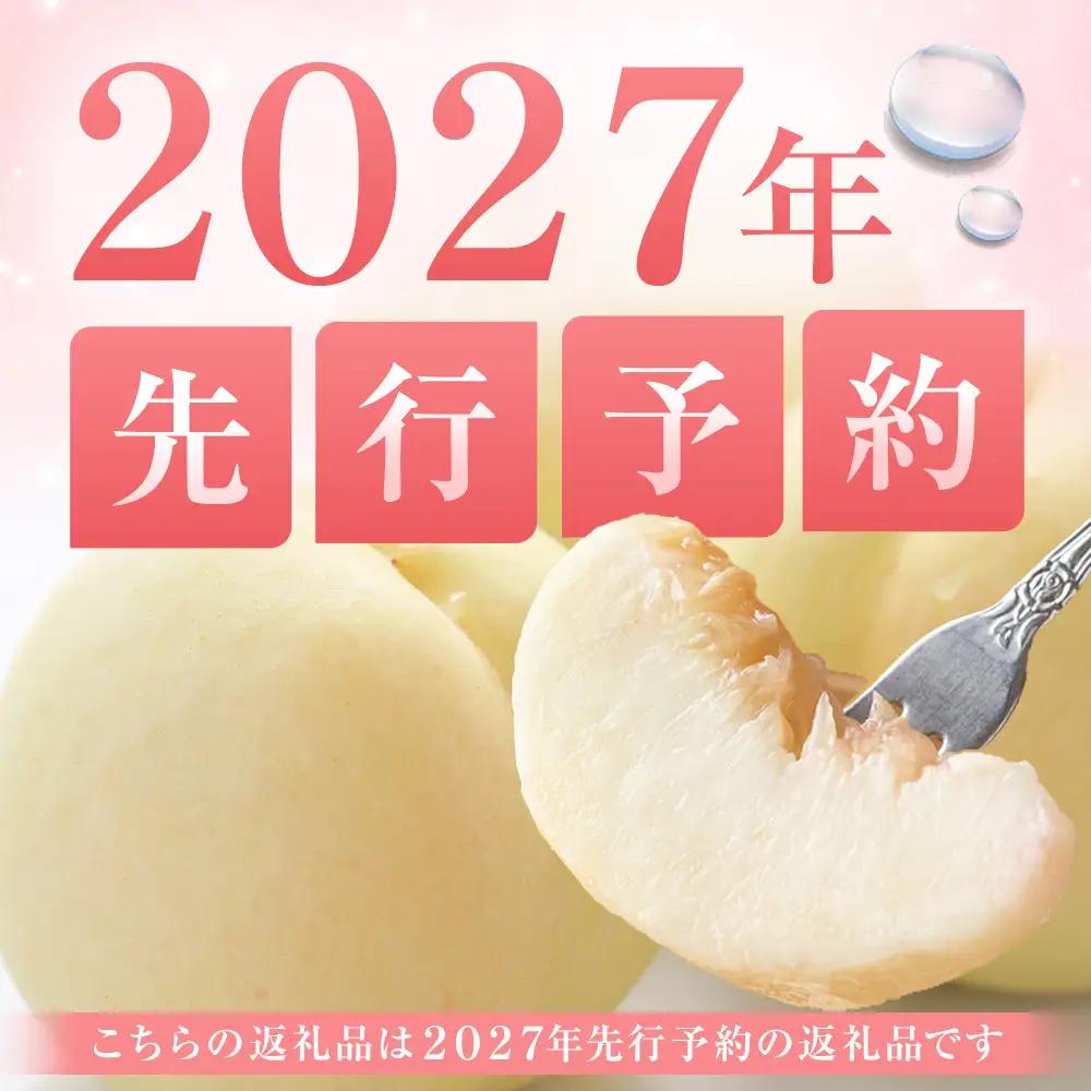 2027年 先行予約 清水 白桃 大玉  約2.2kg 6～7玉（クール便）岡山県産 白桃