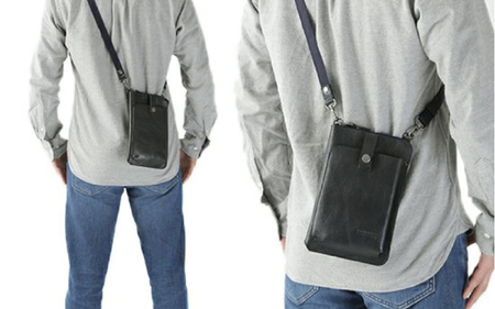 ショルダーポーチ JYS-7356(DBR）＜ダークブラウン＞