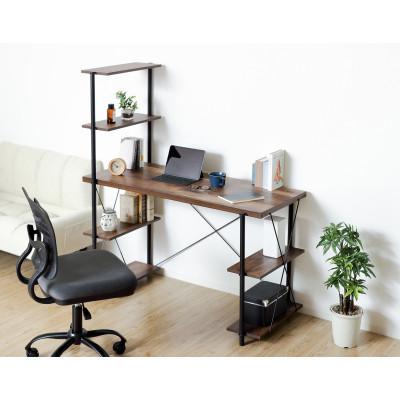 ふるさと納税 海南市 らくらく組立ラックデスク　ダークブラウン